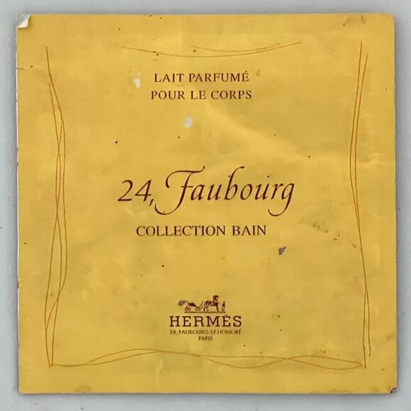 Vintage Rare C1990s HERMES 24 Faubourg Perfumed Body Lotion, 2 Samples - Picture 2 of 2
